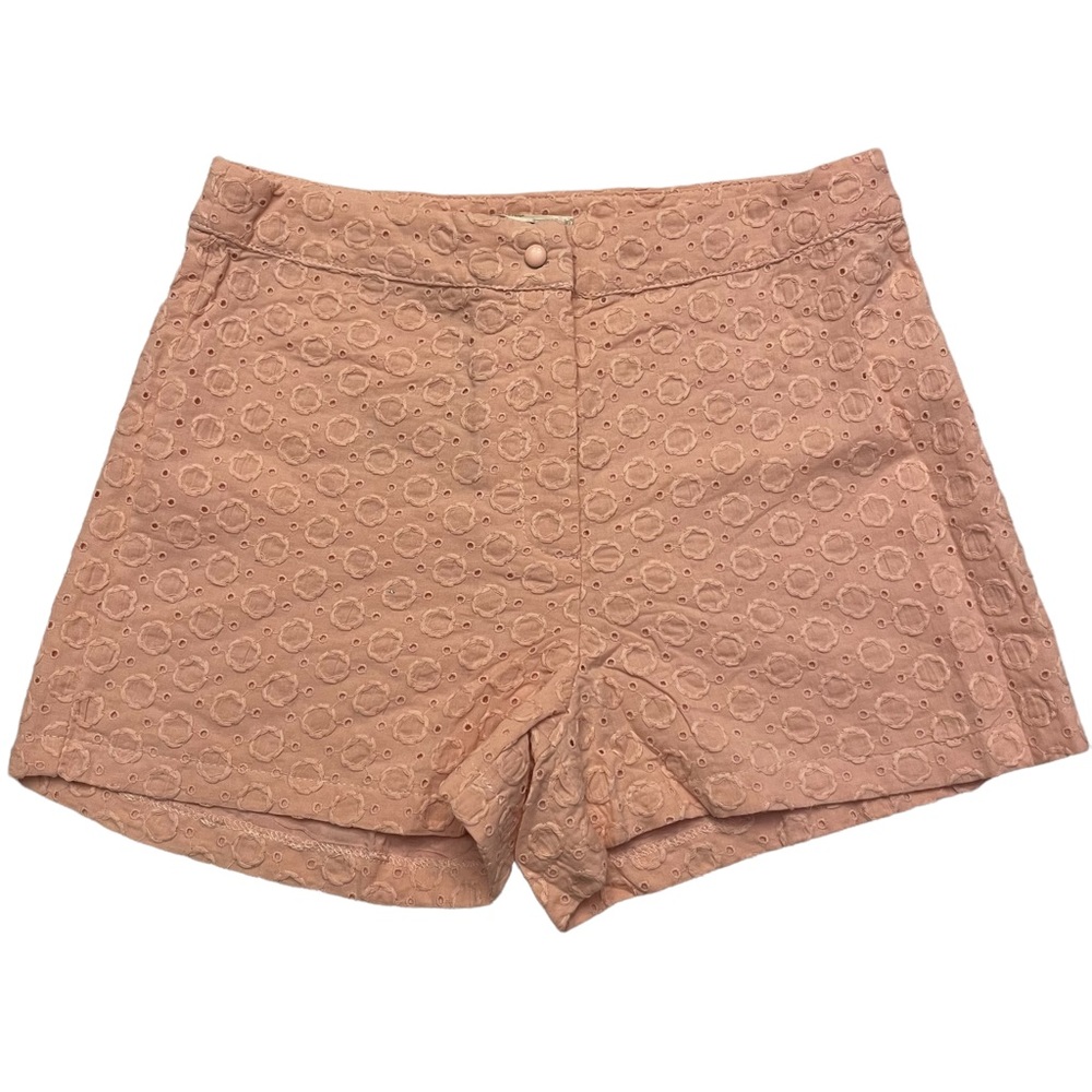 Alythea Textured Lace Pink Shorts. Size S